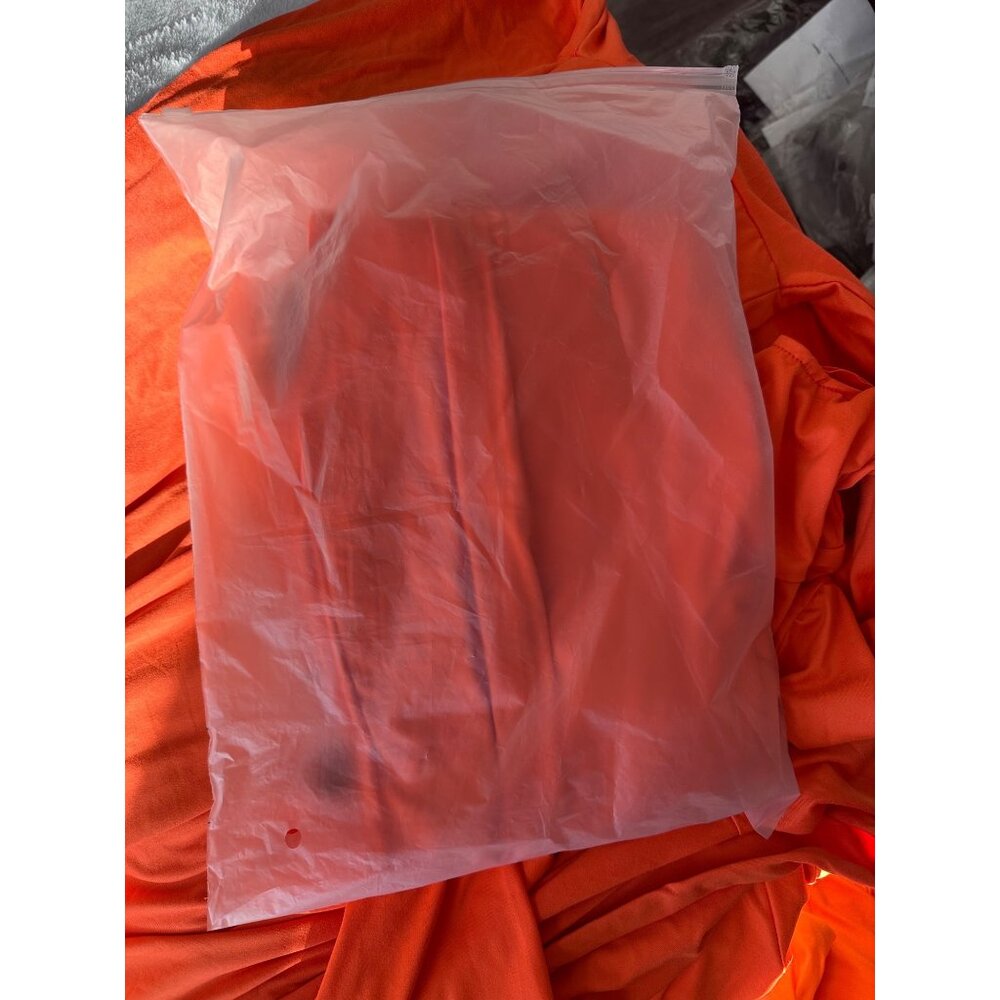 Orange Full Bodysuit Costume Lorax, Crayon, Carrot, High Stretch Fabric M - Picture 3 of 5